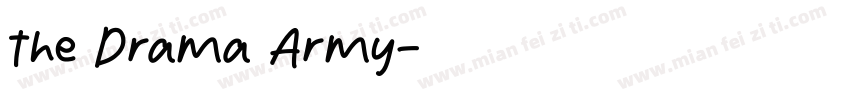 the Drama Army字体转换